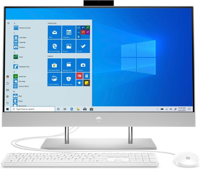 Персональний комп'ютер-моноблок HP All-in-One 27FHD IPS AG/Intel i5-1135G7/8/512F/int/kbm/W10/Silver