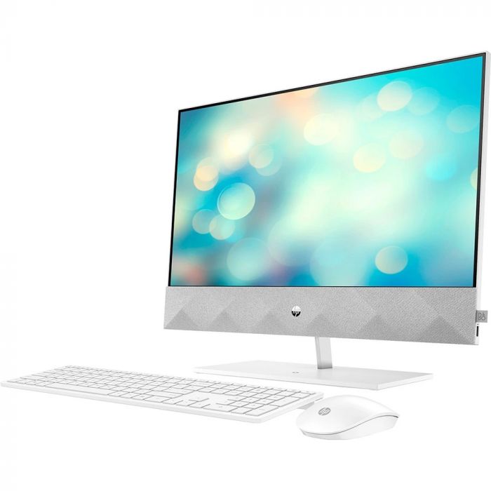 Персональний комп'ютер-моноблок HP Pavilion 23.8FHD IPS AG Touch/Intel i5-11500T/8/256F/int/kbm/W10/White