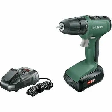 Шуруповерт-дриль Bosch UniversalDrill 18, 18В, 1.5Ач, 24Нм, 440/1450 об/хв, ЗП, 1.2кг, кейс