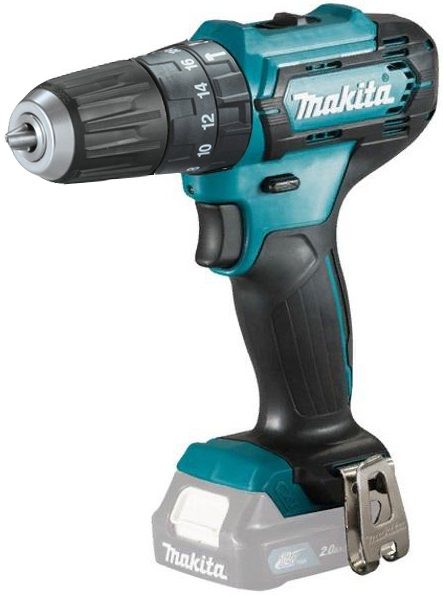 Шуруповерт-дриль Makita HP333DZ, акум, 10.8В, 0-450/0-1700 об/хв, 30/14Нм, 1.2кг, без АКБ та зарядного пристрою