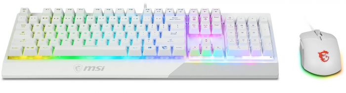 Геймерська клавiатура i миша MSI Vigor GK30 COMBO WHITE UA S11-04UA302-CLA