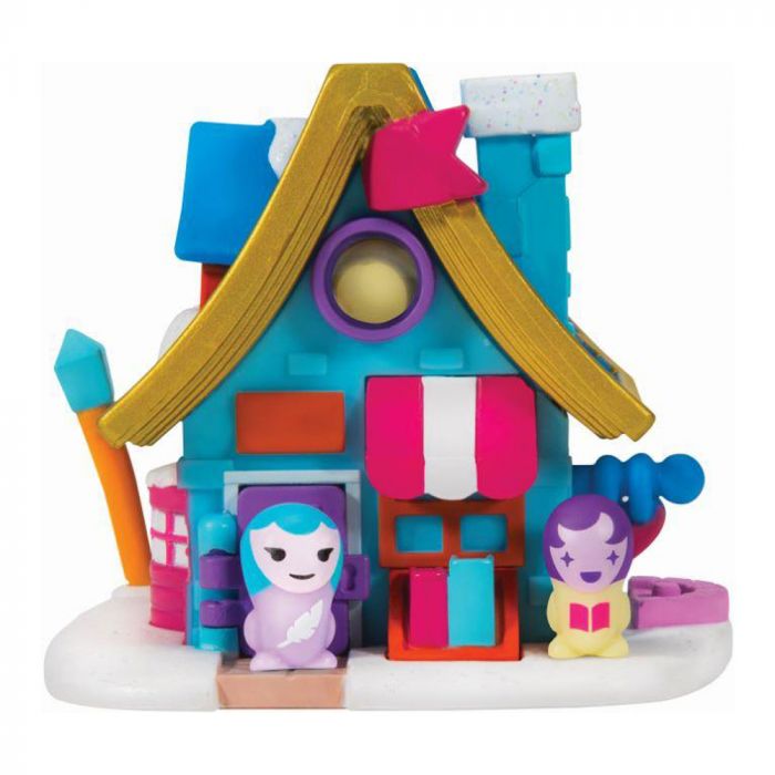 Ігрова фігурка Jazwares Nanables Small House Зимовий дивосвіт, Книгарня Біля каміна