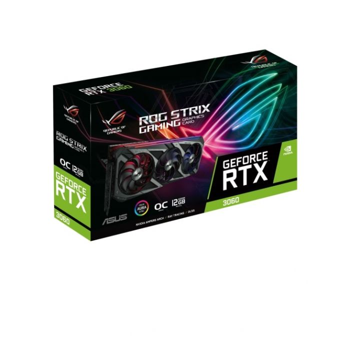 Відеокарта ASUS GeForce RTX3060 12GB GDDR6 GAMING STRIX OC V2 LHR