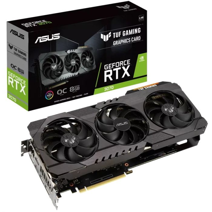 Вiдеокарта ASUS GeForce RTX3070 8GB GDDR6 TUF GAMING OC V2 LHR