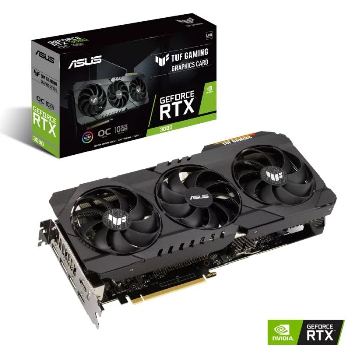 Вiдеокарта ASUS GeForce RTX3080 10GB GDDR6X TUF GAMING OC V2 LHR