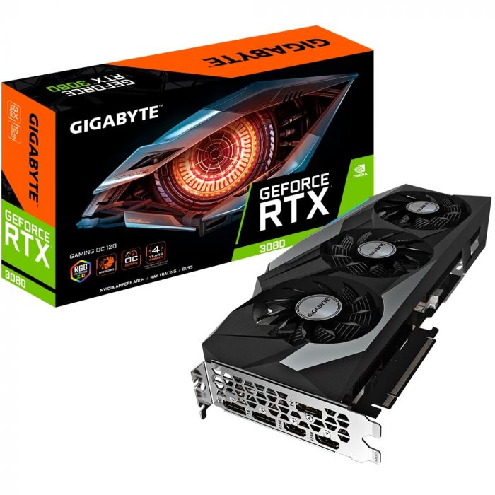 Відеокарта GIGABYTE GeForce RTX3080 12Gb GDDR6 Gaming OC LHR