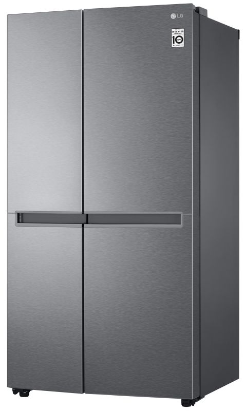 Холодильник SBS LG GC-B257JLYV, 179х74х91см, 2 дв., Холод.відд. - 414л, Мороз. відд. - 229л, A+, NF, Інв., Зона свіжості, Внутрішн. дисплей, Графіт