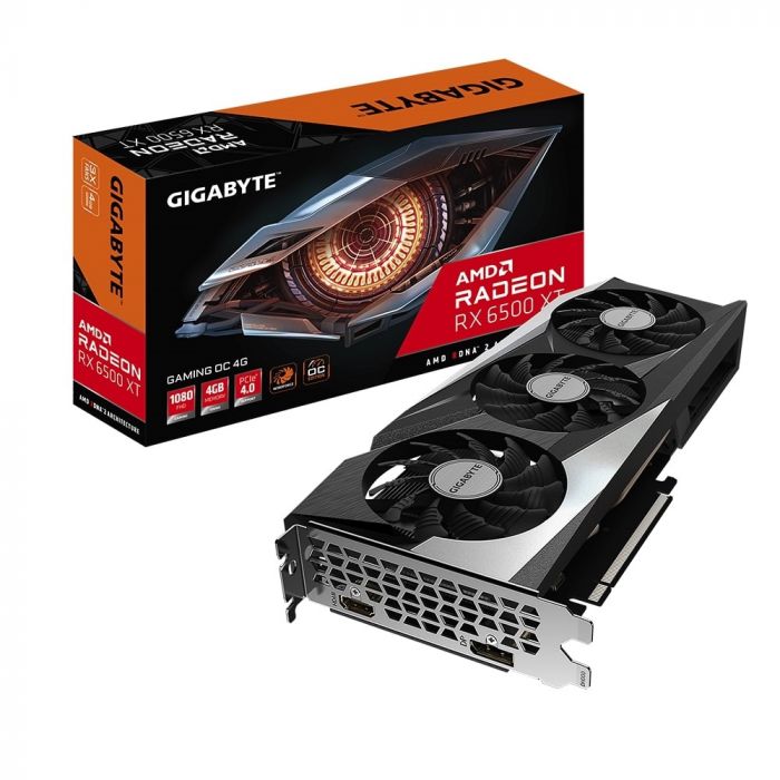 Відеокарта GIGABYTE Radeon RX 6500 XT 4GB GDDR6 Gaming OC