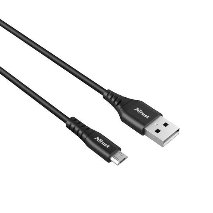 Кабель Trust NDURA USB-A - microUSB 1m black