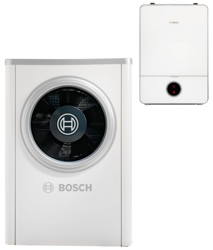 Тепловий насос повітря/вода Bosch Compress 7000i AW 7 E, 7 кВт при A7W35, ТЕН на 9 кВт