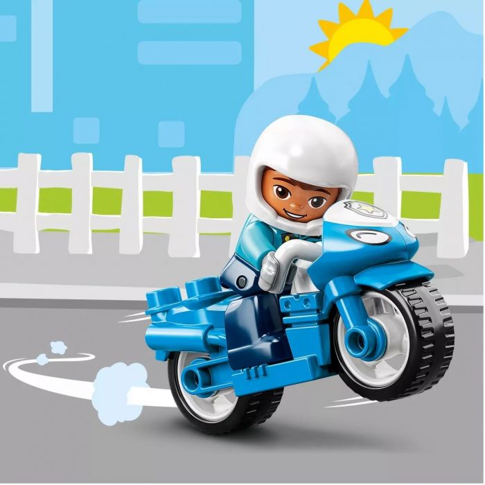 Конструктор LEGO DUPLO Town Поліцейський мотоцикл 10967