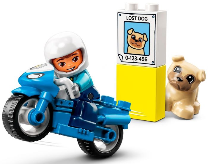 Конструктор LEGO DUPLO Town Поліцейський мотоцикл 10967