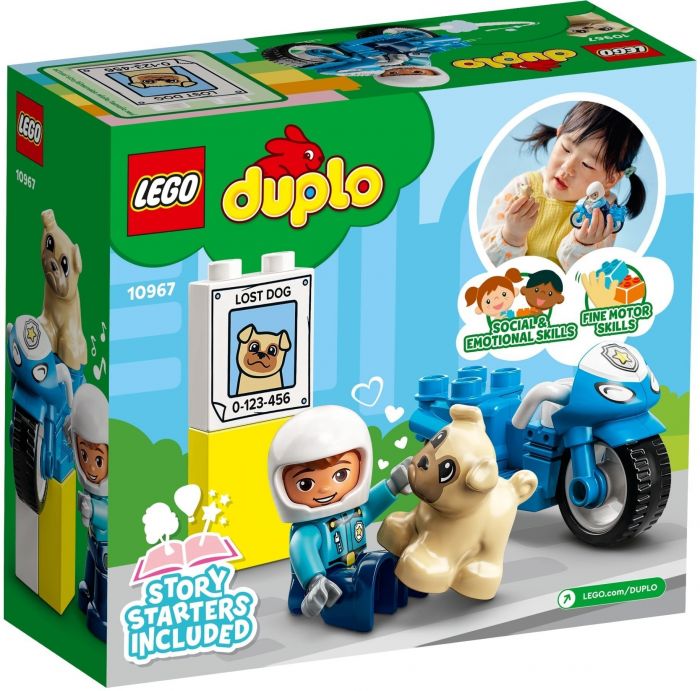 Конструктор LEGO DUPLO Town Поліцейський мотоцикл 10967