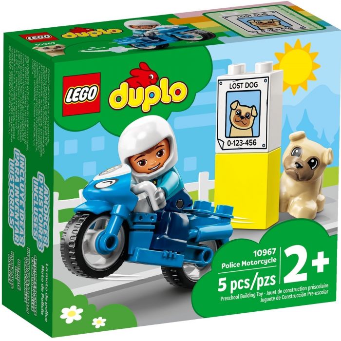 Конструктор LEGO DUPLO Town Поліцейський мотоцикл 10967