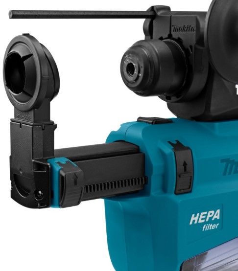 Перфоратор Makita DHR182ZWJ акумуляторний, SDS-Plus LXT, 18В, сист. вид. пилу DX05, кейс Makpac, 2.7 кг, SOLO