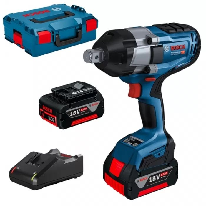 Гайковерт ударний Bosch GDS 18V-1050 H, 18В, 2x5.0 GAL1880 L-Box