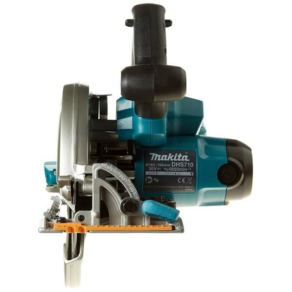 Пила дискова Makita DHS710Z акумуляторна, 18В+18В, 4800 об/мин, 190мм, 4.1 кг, SOLO