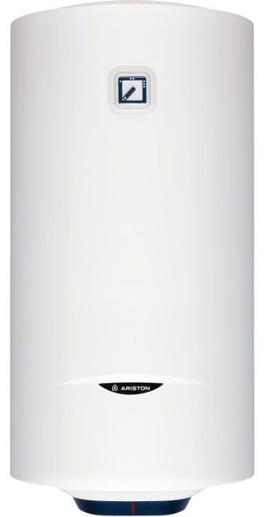 Водонагрівач електр. Ariston круглий BLU1 R PL DRY, 100л, 1,5кВт, сухий тен, мех. кер-ння, C, Італія, білий