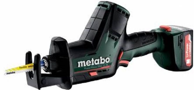 Пила шабельна Metabo PowerMaxx SSE 12 BL 12V 2x2Aг Li-Ion; з/п SC 30; кофр