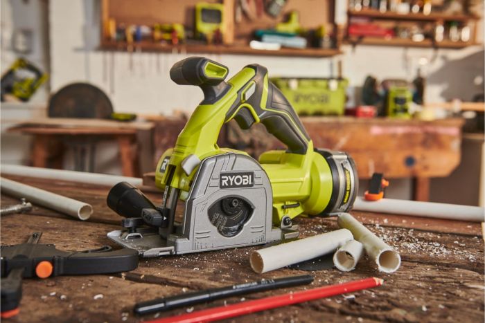 Ryobi Пила дискова, ONE+ R18MMS-0, універсальна, диск 85 мм, 1.9 кг (без АКБ і ЗУ)