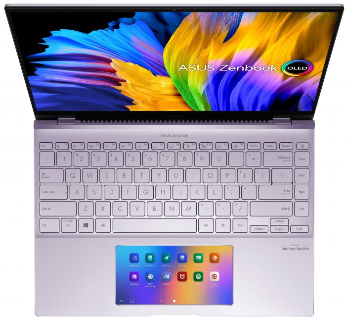 Ноутбук ASUS ZenBook UX5400EG-KN132 14WQXGA+ Touch OLED/Intel i5-1135G7/16/512F/NVD450-2/noOS/Lilac Mist