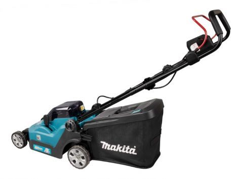 Газонокосарка Makita DLM382CM2, акумуляторна, 2х18В, 270-540 м2, 40 л, 25 - 75 мм (6 позицій), 14.5 кг, SOLO