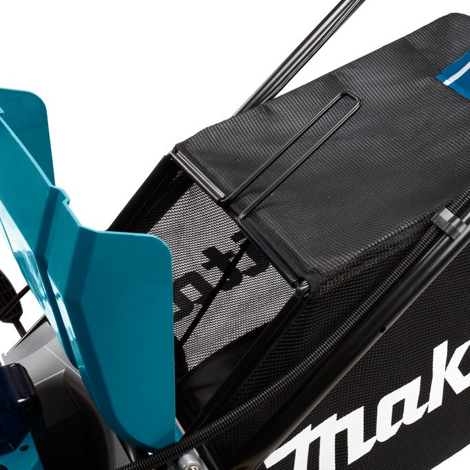 Газонокосарка Makita DLM533Z, акумуляторна, 2х18В, 2300 м2, 70 л, 20 - 100 мм (10 позицій), 43.9 кг, SOLO