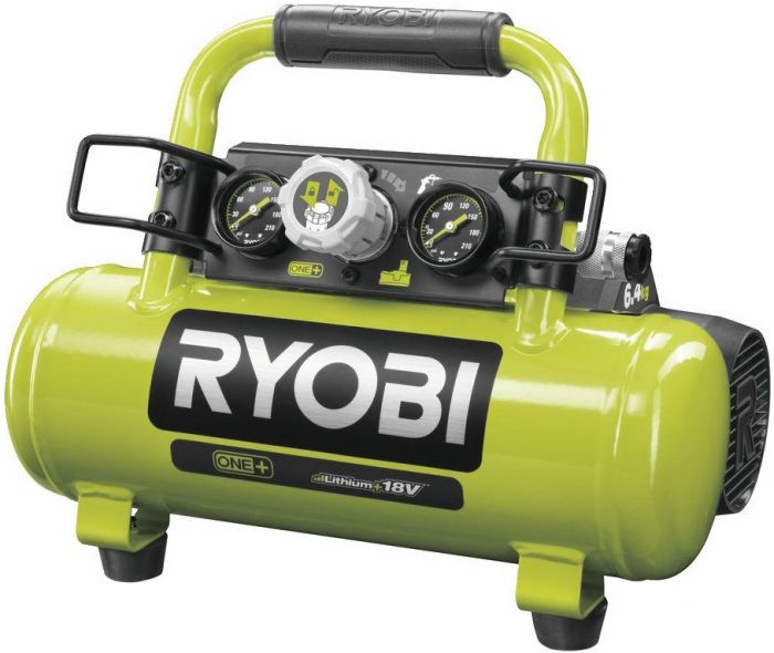Ryobi Компресор акумуляторний ONE+ R18AC-0 4л, 8,3 бар, 15л/хм (без АКБ і ЗП)