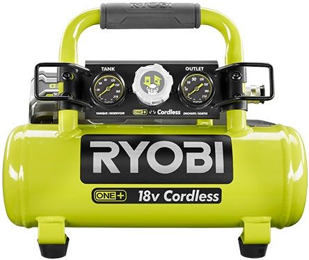 Ryobi Компресор акумуляторний ONE+ R18AC-0 4л, 8,3 бар, 15л/хм (без АКБ і ЗП)