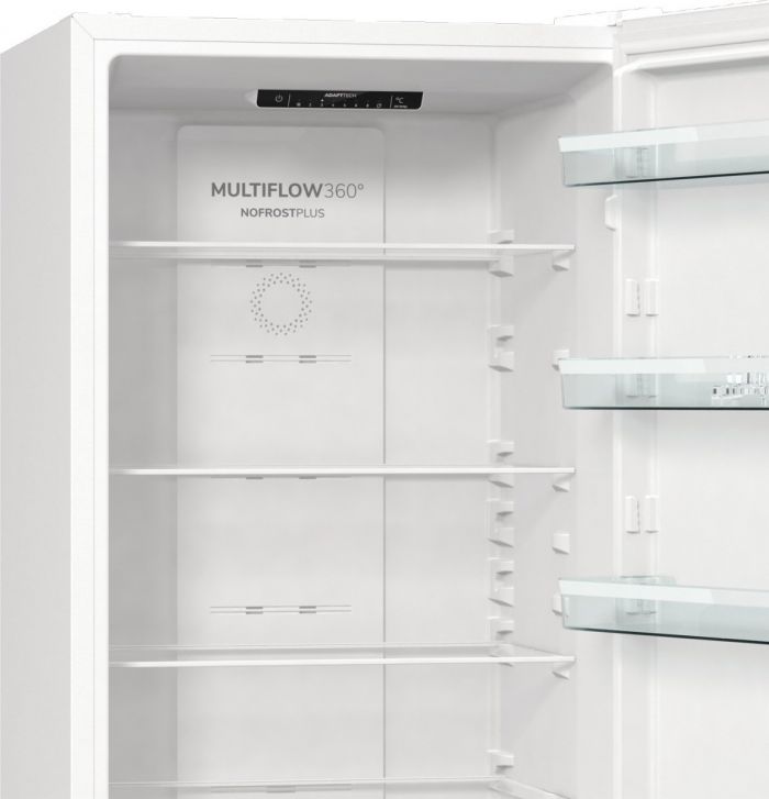 Холодильник з нижн. мороз. камерою Gorenje NRK6202EXL4 200х60х60см, 2 двері, 235( 96)л, А++, NoFrost+ , Зона св-ті, нержав