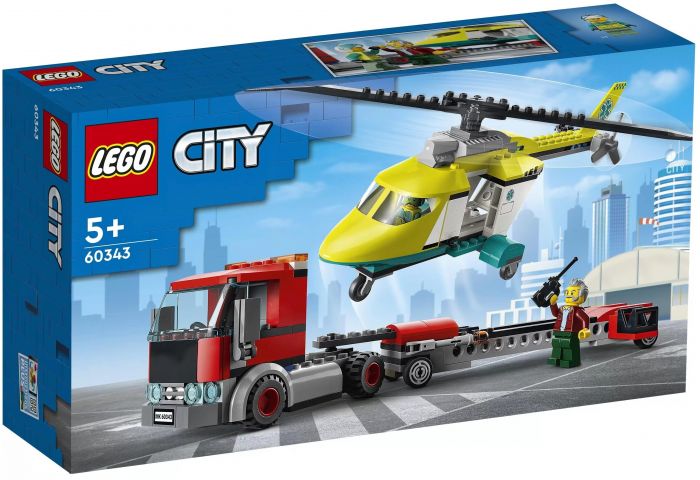 Конструктор LEGO City Перевезення рятувального гелікоптера 60343