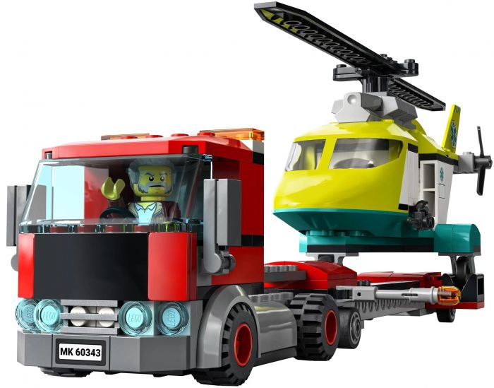 Конструктор LEGO City Перевезення рятувального гелікоптера 60343