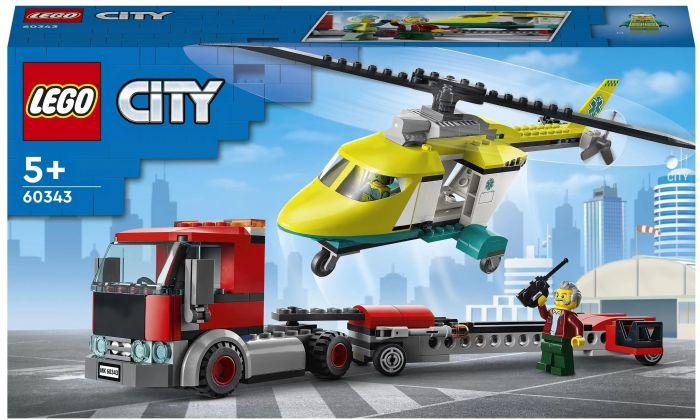 Конструктор LEGO City Перевезення рятувального гелікоптера 60343