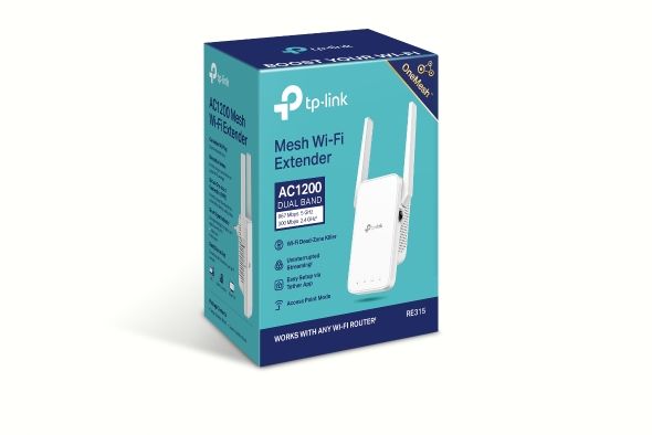 Повторювач Wi-Fi сигналу TP-LINK RE315 AC1200 1хFE LAN ext. ant x2 MESH