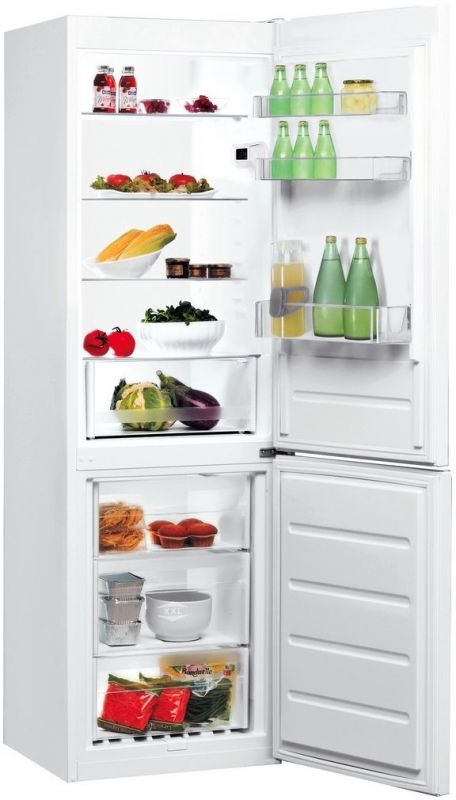 Холодильник з нижн. мороз. камерою Indesit LI8S1EW, 187х66х60см, 2 дв., Х- 213л, М- 90л, A+, ST, Білий