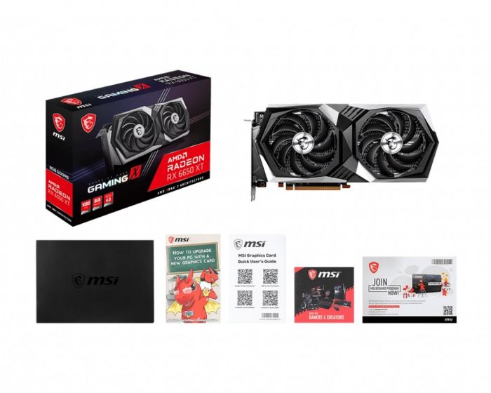 Вiдеокарта MSI Radeon RX 6650 XT 8GB DDR6 GAMING X