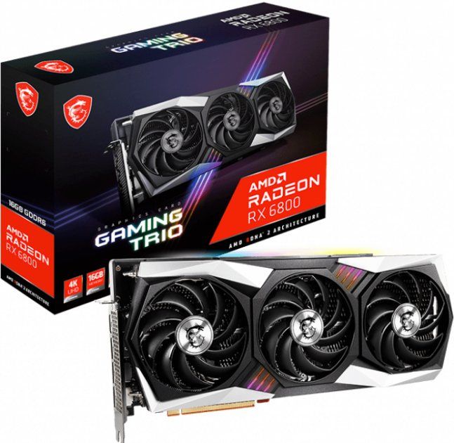 Вiдеокарта MSI Radeon RX 6800 16GB DDR6 GAMING TRIO