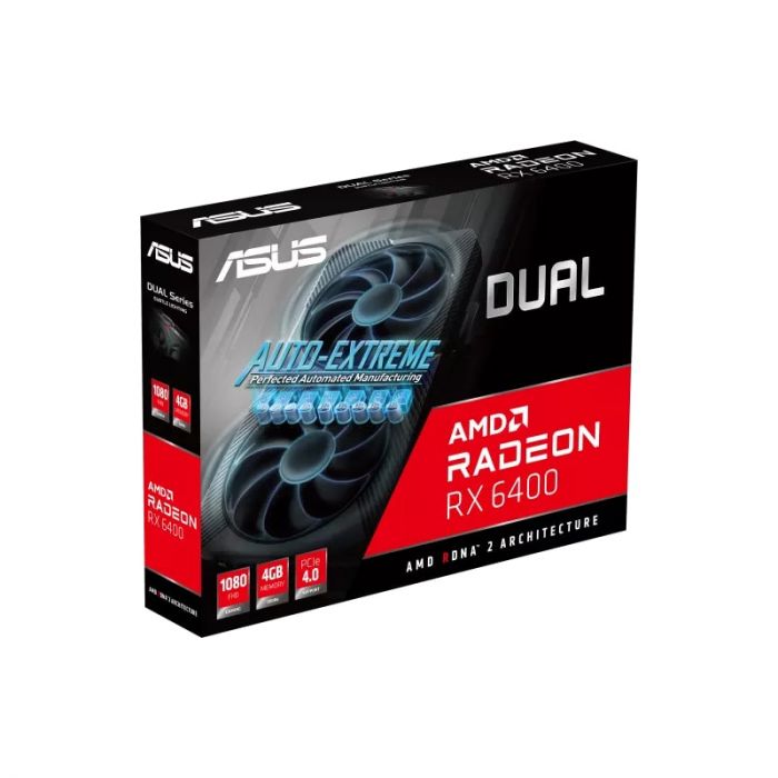 Вiдеокарта ASUS Radeon RX 6400 4GB GDDR6 DUAL