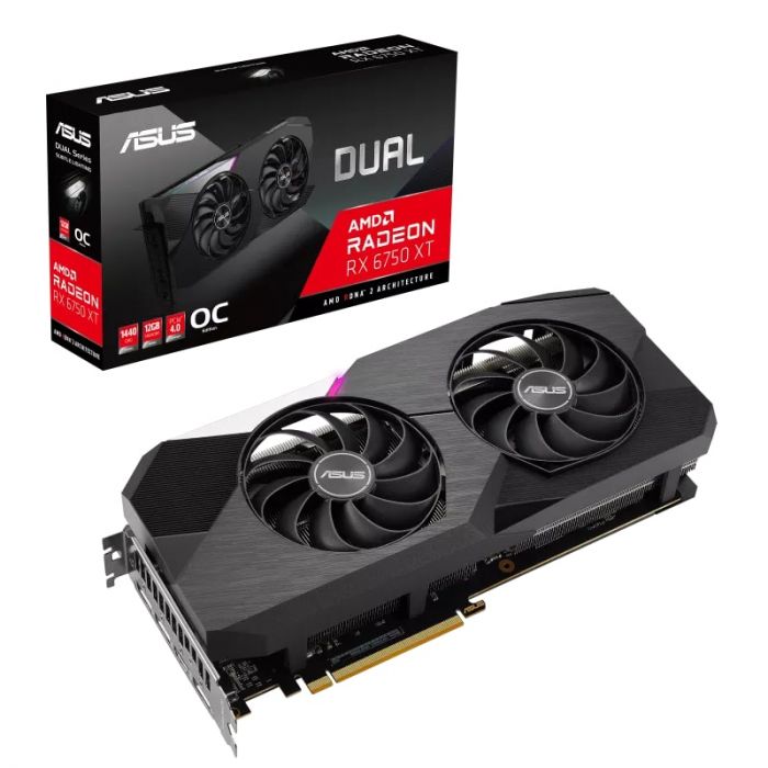 Вiдеокарта ASUS Radeon RX 6750 XT 12GB GDDR6 DUAL OC