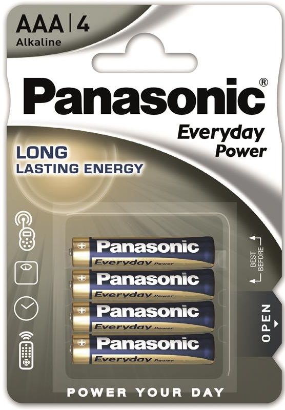 Батарейка Panasonic EVERYDAY POWER лужна AAА блістер, 4 шт.