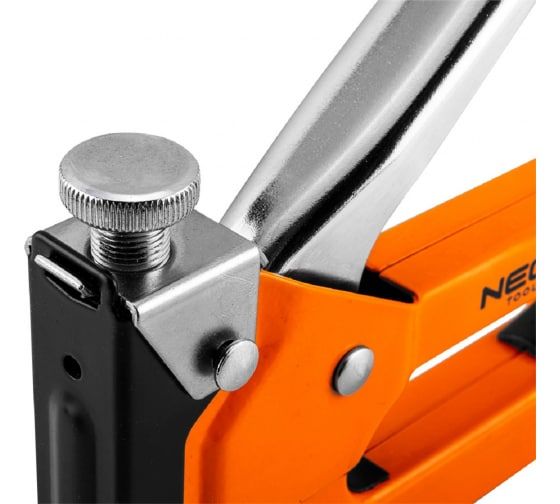 Степлер Neo Tools, 4-14 мм, тип скоб J/53, регулювання забивання скоб