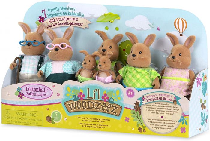 Набір фігурок Li'l Woodzeez Велика Родина Кроликів 7ед. WZ6711Z