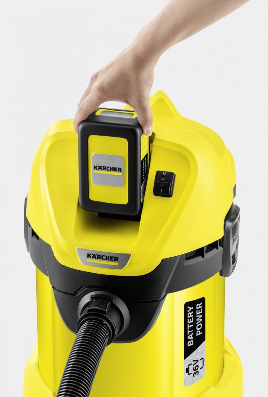 Пилосос Karcher WD 3 Battery акумуляторний + мішки, 36В,