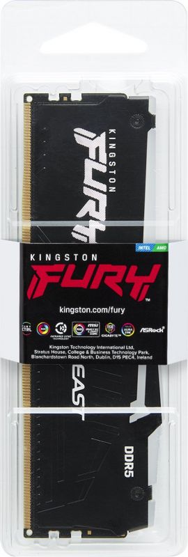 Пам'ять ПК Kingston DDR5 32GB 4800 Beast Black RGB