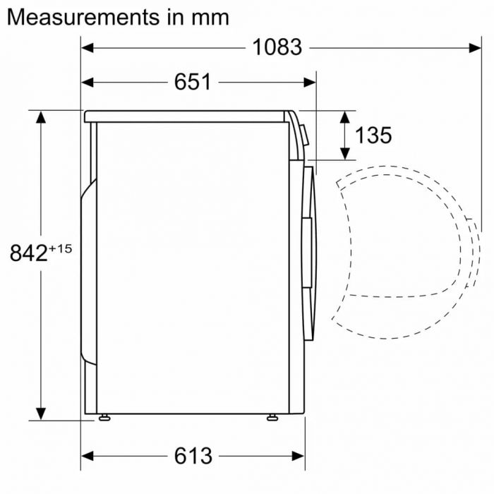 Сушильний барабан Bosch WTH83251BY - 60 см/8кг/TFT дисплей/А++/білий