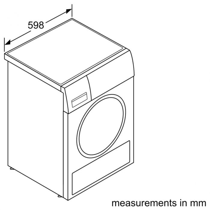 Сушильний барабан Bosch WTH83251BY - 60 см/8кг/TFT дисплей/А++/білий