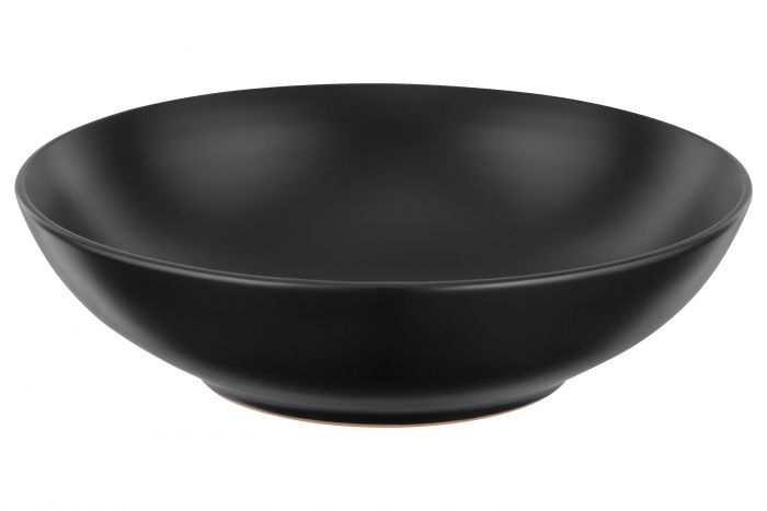 Тарілка супова Ardesto Molize, 20 см , чорна, кераміка
