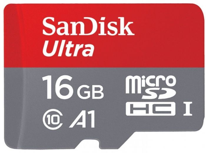 Карта пам'яті SanDisk microSD   16GB C10 UHS-I R98MB/s Ultra