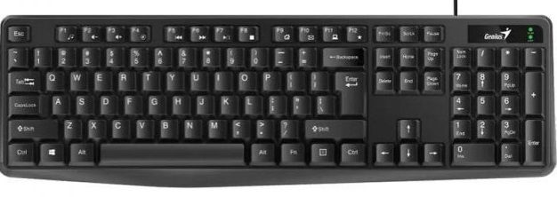 Клавіатура Genius KB-117 USB Black Ukr