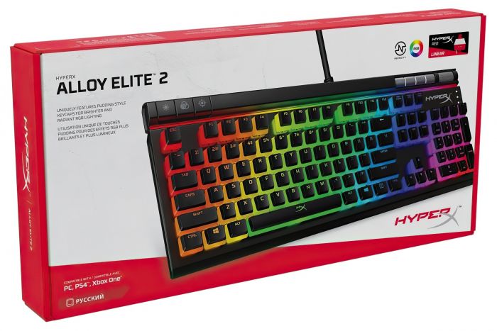 Клавіатура HyperX Alloy Elite RGB 2.0 Ru